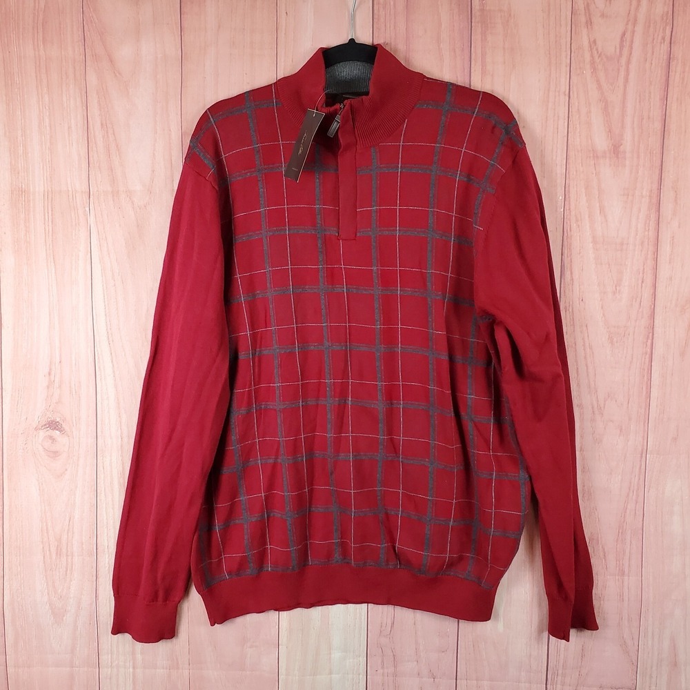 Tasso Elba Pullover Sweater Sz Large Casual Cotton Blend‎ NEW NWT